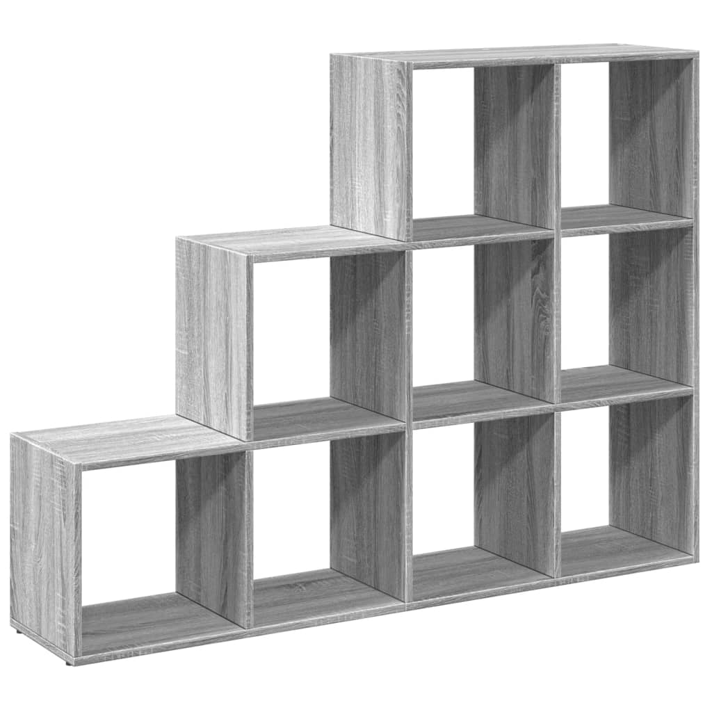 Libreria 3 Ripiani Grigio Sonoma 137,5x29x103,5 cm Truciolato 857981