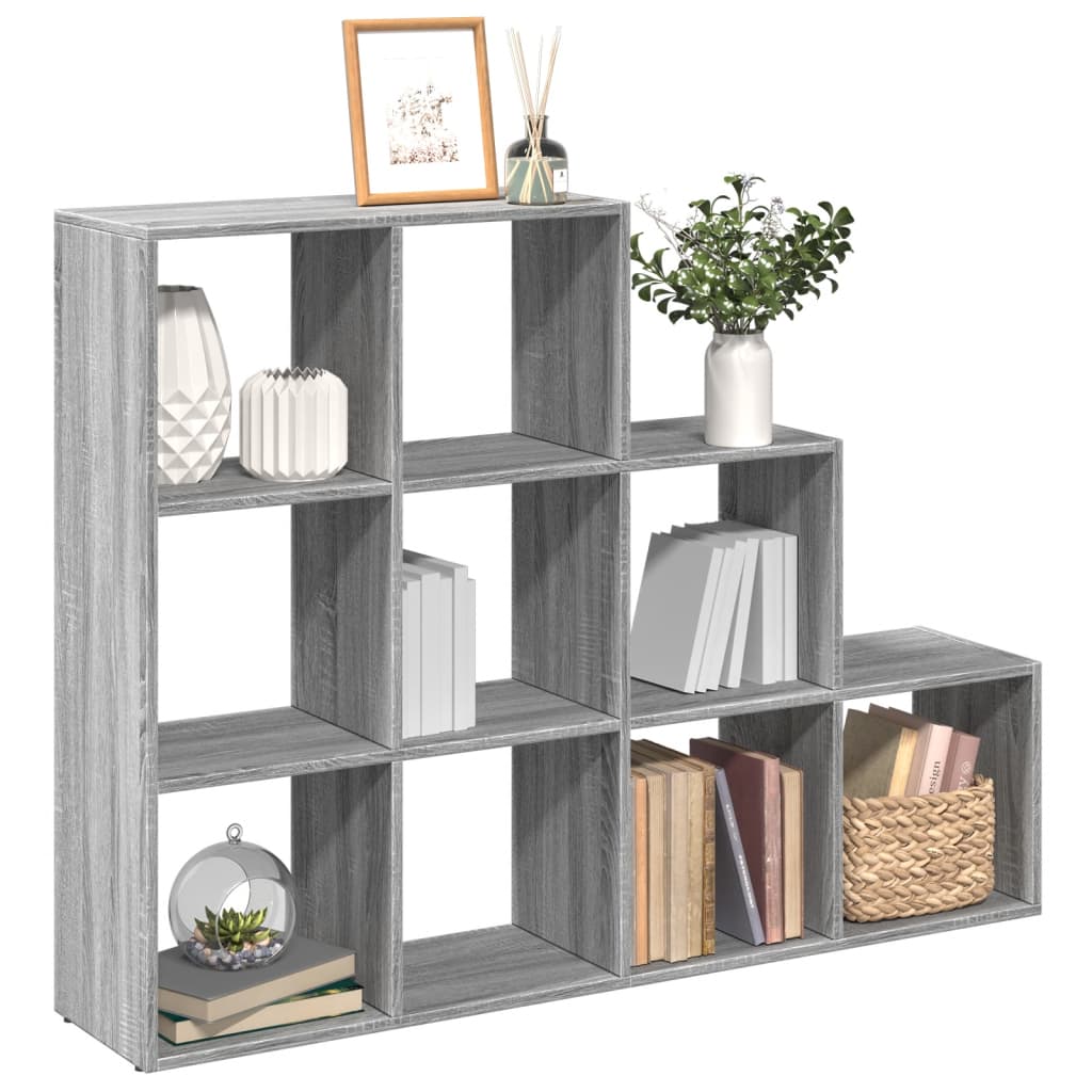 Libreria 3 Ripiani Grigio Sonoma 137,5x29x103,5 cm Truciolato 857981