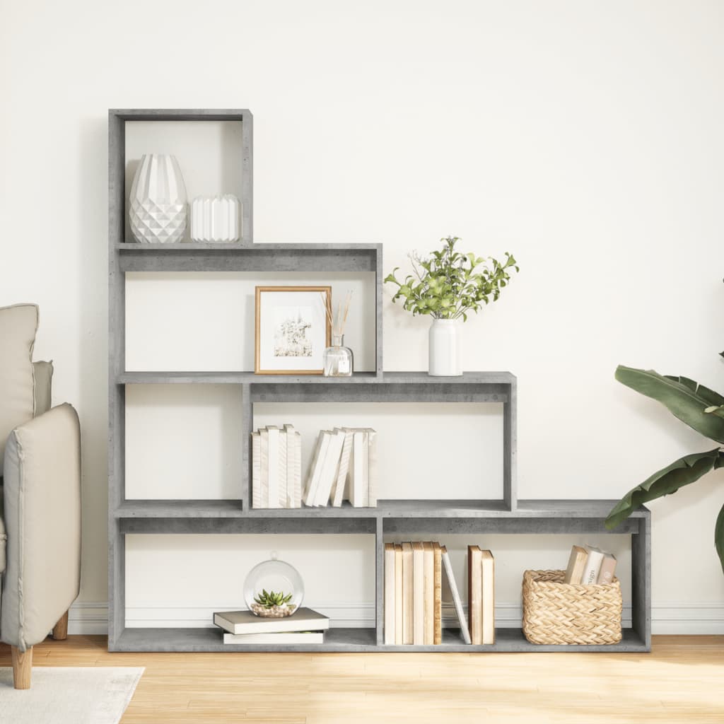 Libreria 4Ripiani Grigio Cemento 143,5x29x143,5cm Truciolato 857997