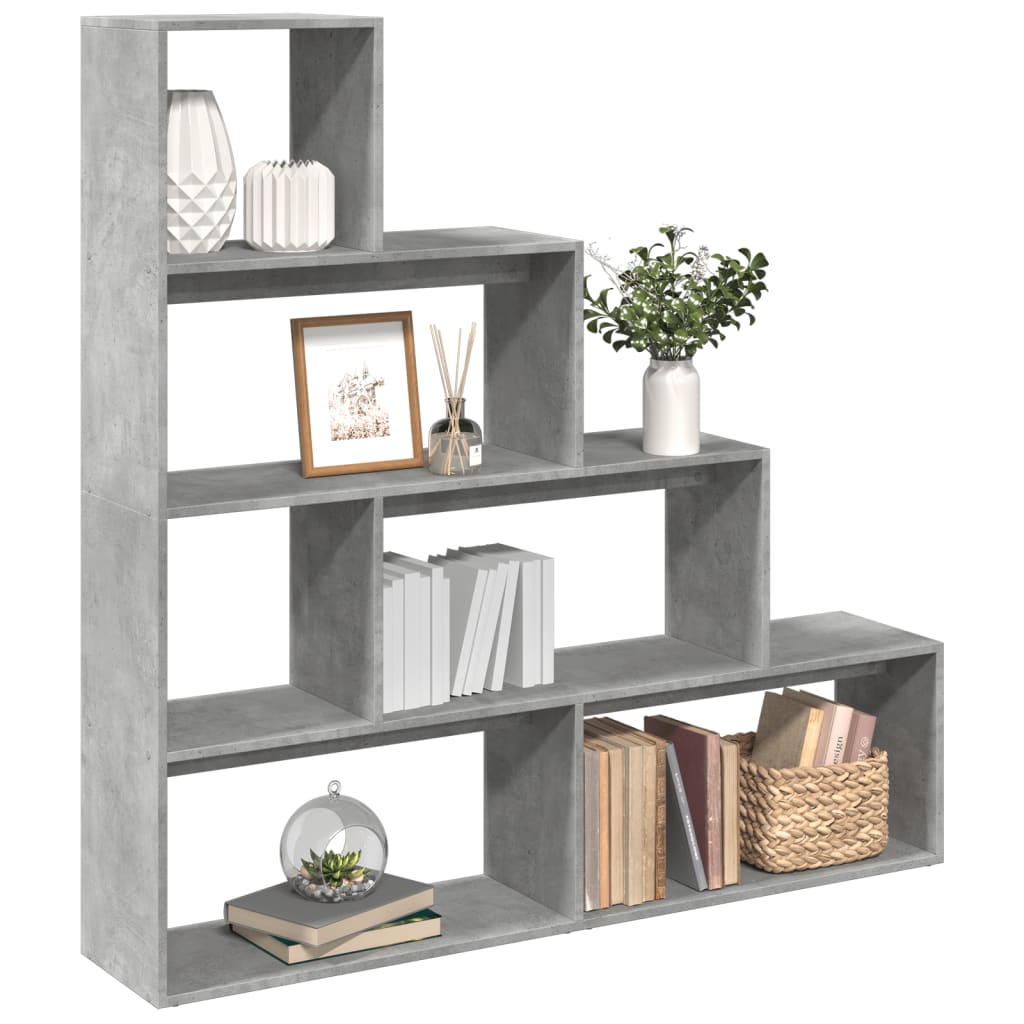 Libreria 4Ripiani Grigio Cemento 143,5x29x143,5cm Truciolato 857997