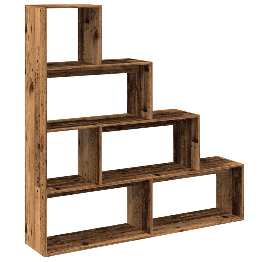 Libreria a 4 Ripiani Legno Vecchio 143,5x29x143,5 cm Truciolato 858001