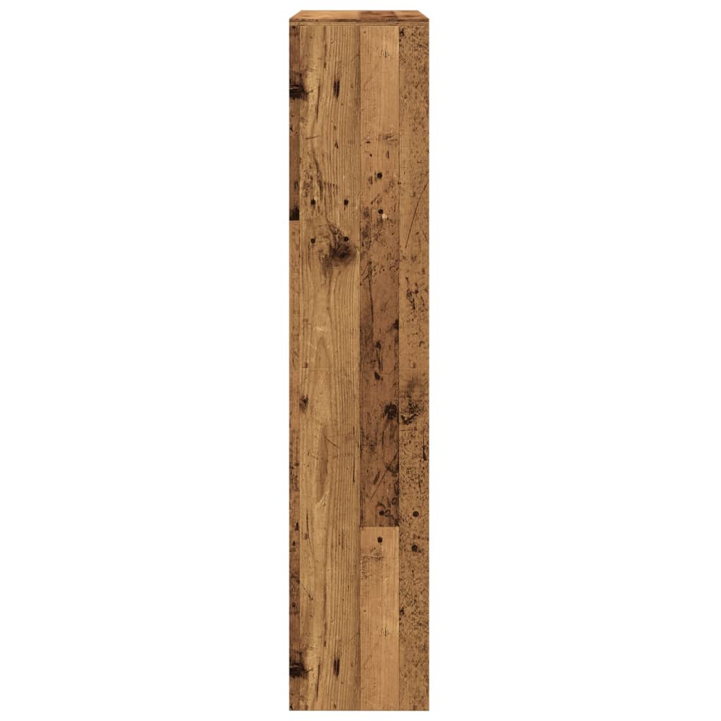 Libreria a 4 Ripiani Legno Vecchio 143,5x29x143,5 cm Truciolato 858001