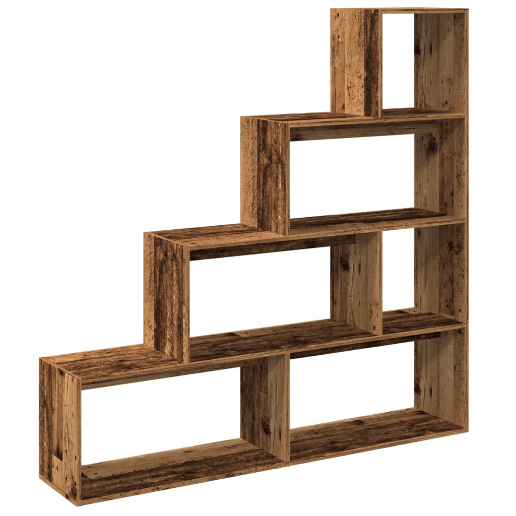 Libreria a 4 Ripiani Legno Vecchio 143,5x29x143,5 cm Truciolato 858001