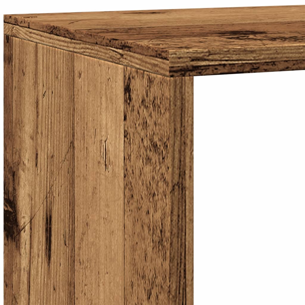 Libreria a 4 Ripiani Legno Vecchio 143,5x29x143,5 cm Truciolato 858001