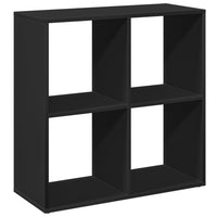 Libreria Divisorio Nera 69,5x29x69,5 cm in Truciolato 858004