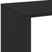 Libreria Divisorio Nera 69,5x29x69,5 cm in Truciolato 858004