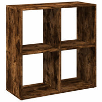 Libreria Divisorio Rovere Fumo 69,5x29x69,5 cm in Truciolato 858007