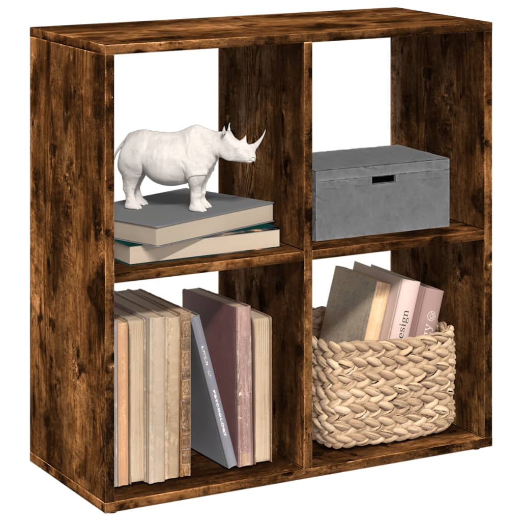 Libreria Divisorio Rovere Fumo 69,5x29x69,5 cm in Truciolato 858007