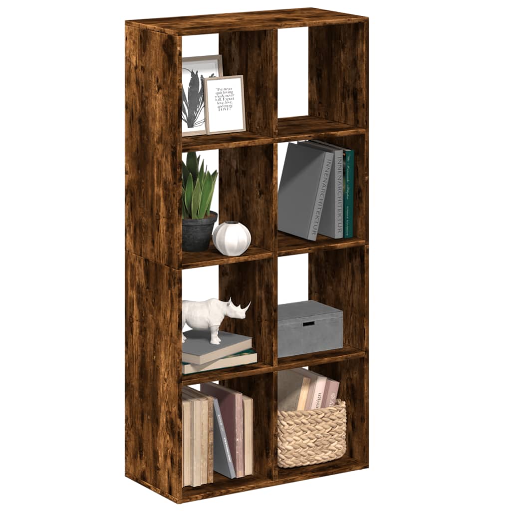 Libreria Divisorio Rovere Fumo 69,5x29x137,5cm in Truciolato 858025