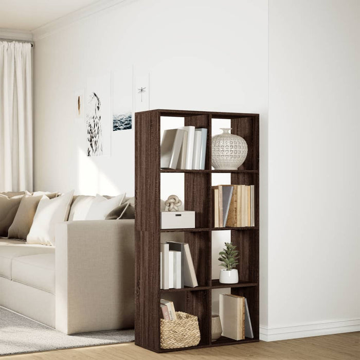 Libreria Divisorio Rovere Marrone 69,5x29x137,5cm in Truciolato 858027