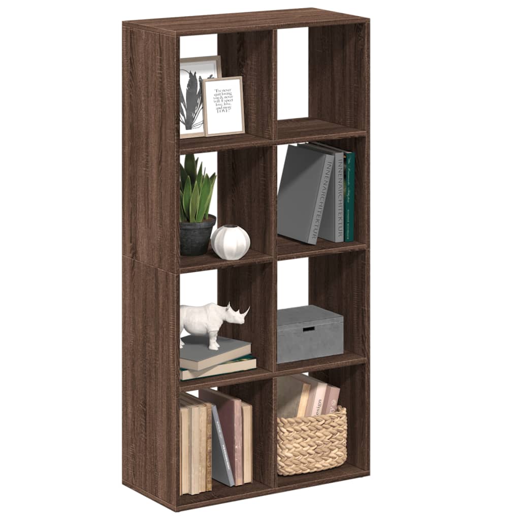 Libreria Divisorio Rovere Marrone 69,5x29x137,5cm in Truciolato 858027