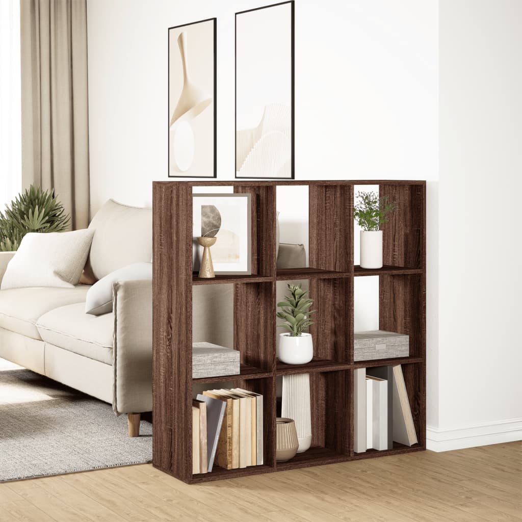 Libreria Divisorio Rovere Marrone 102x29x103,5 cm in Truciolato 858045