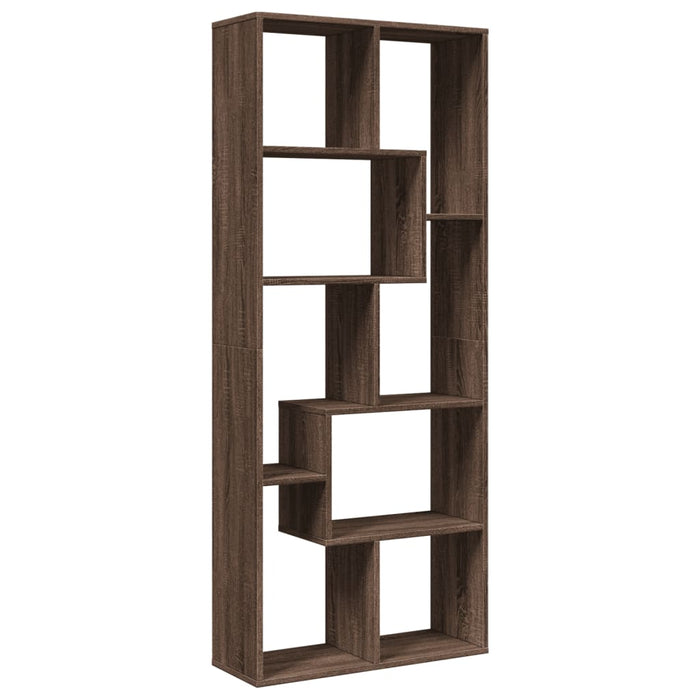 Libreria Divisorio Rovere Marrone 67x25x161,5 cm in Truciolato 858081