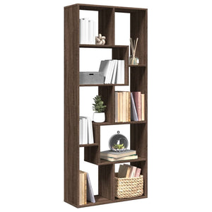 Libreria Divisorio Rovere Marrone 67x25x161,5 cm in Truciolato 858081