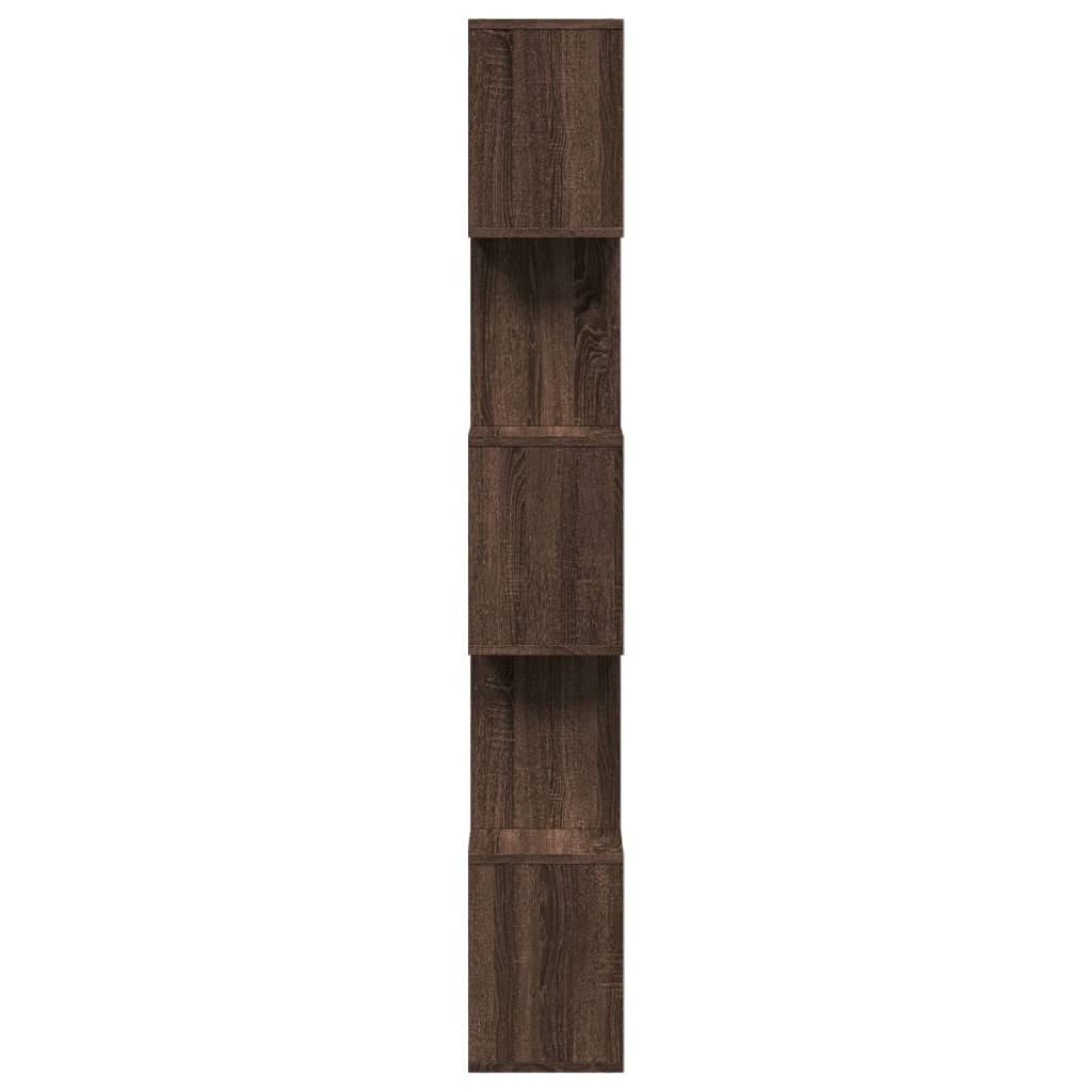 Libreria 5 Ripiani Rovere Marrone 70x24x161 cm in Truciolato 858099