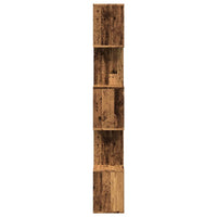 Libreria Divisorio 5Ripiani Legno Antico 70x24x161cm Truciolato 858100