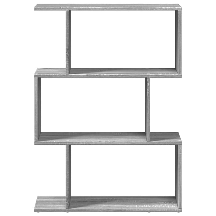 Libreria Divisorio 3Piani Grigio Sonoma 70x24x97 cm Truciolato 858116