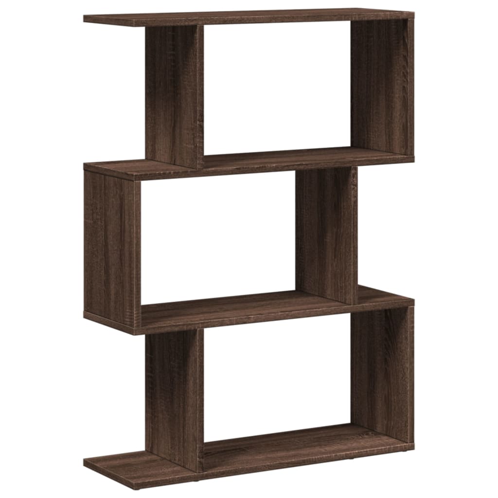 Libreria 3 Ripiani Rovere Marrone 70x24x97 cm in Truciolato 858117