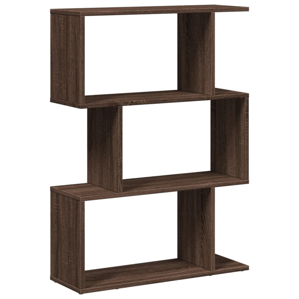 Libreria 3 Ripiani Rovere Marrone 70x24x97 cm in Truciolato 858117