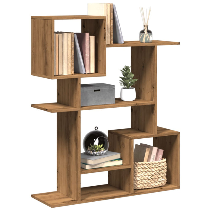 Libreria Divisorio Rovere Artigianale 92x29x112cm in Truciolato 858128