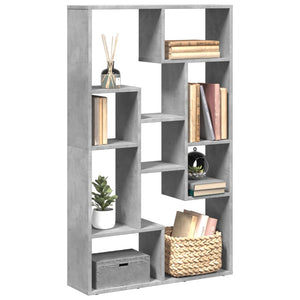 Libreria Grigio Cemento 72x20x120 cm in Truciolato 858159