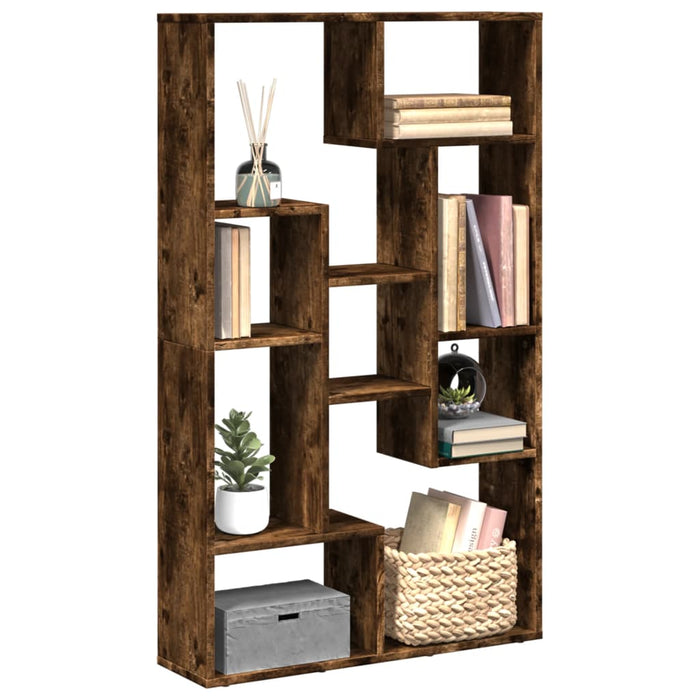 Libreria Rovere Fumo 72x20x120 cm in Truciolato 858160