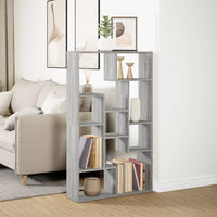 Libreria Grigio Sonoma 72x20x120 cm in Truciolato 858161