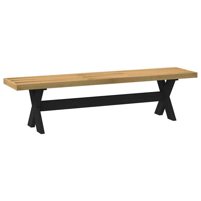 Panca Pranzo NOAIN Gambe a Forma X 180x40x45 cm Legno Massello 4100049