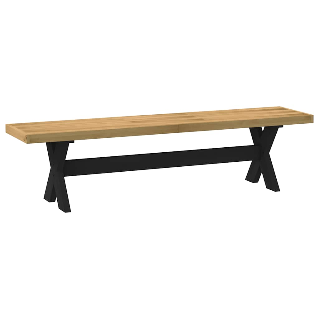 Panca Pranzo NOAIN Gambe a Forma X 180x40x45 cm Legno Massello 4100049