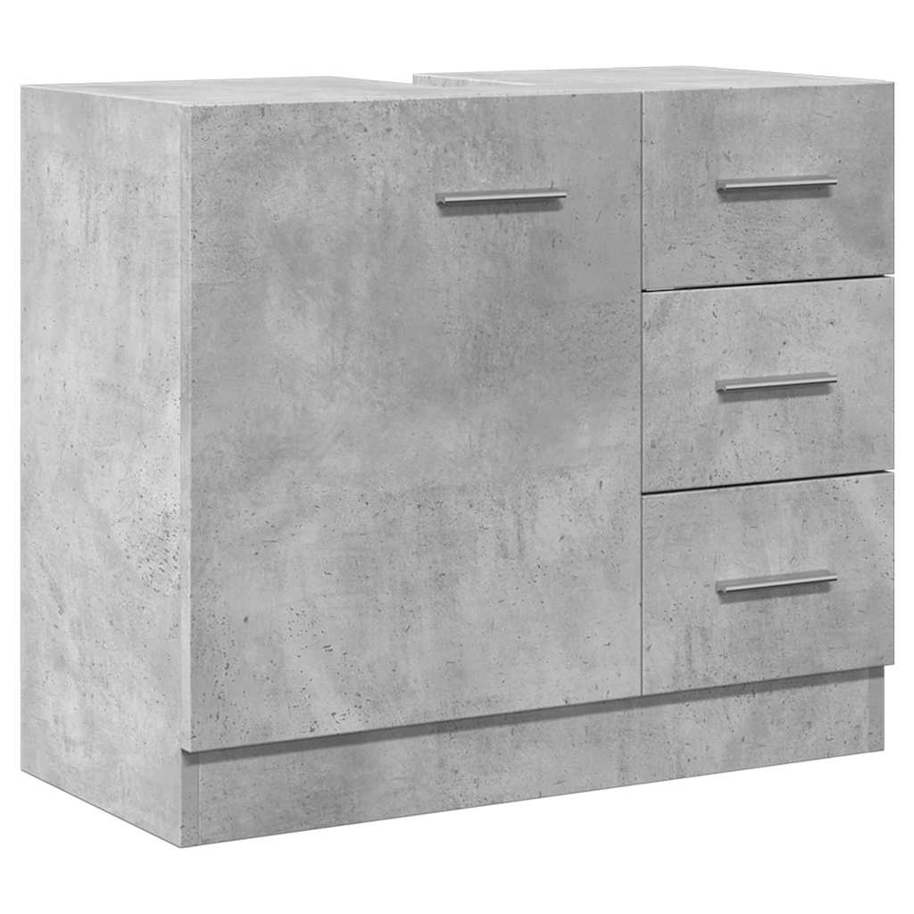 Mobile Sottolavabo Grigio Cemento 63x30x54 cm Legno Multistrato 858318