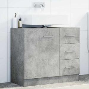 Mobile Sottolavabo Grigio Cemento 63x30x54 cm Legno Multistrato 858318