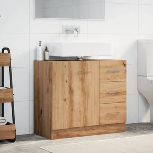 Mobile Lavabo Rovere Artigianale 63x30x54 cm in Truciolato 858324