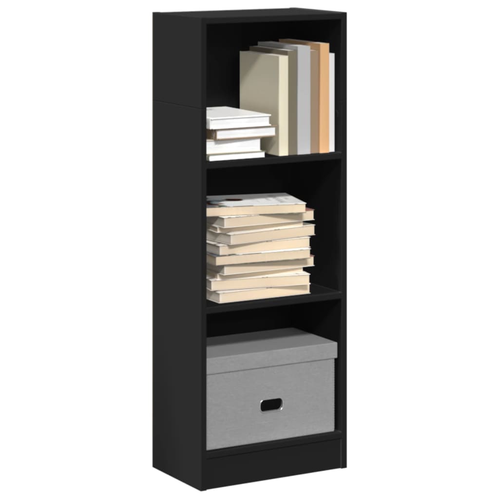 Libreria Nera 40x24x109 cm in Truciolato 857775