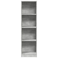 Libreria Grigio Cemento 40x24x143 cm in Truciolato 857786