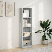 Libreria Grigio Sonoma 40x24x143 cm in Legno Multistrato 857788