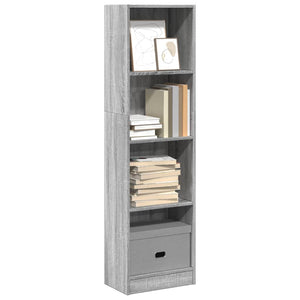 Libreria Grigio Sonoma 40x24x143 cm in Legno Multistrato 857788