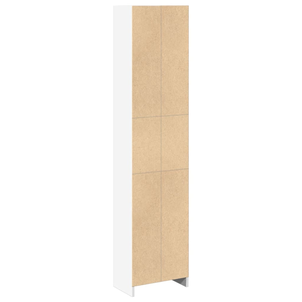 Libreria Bianca 40x24x176 cm in Legno Multistrato 857792