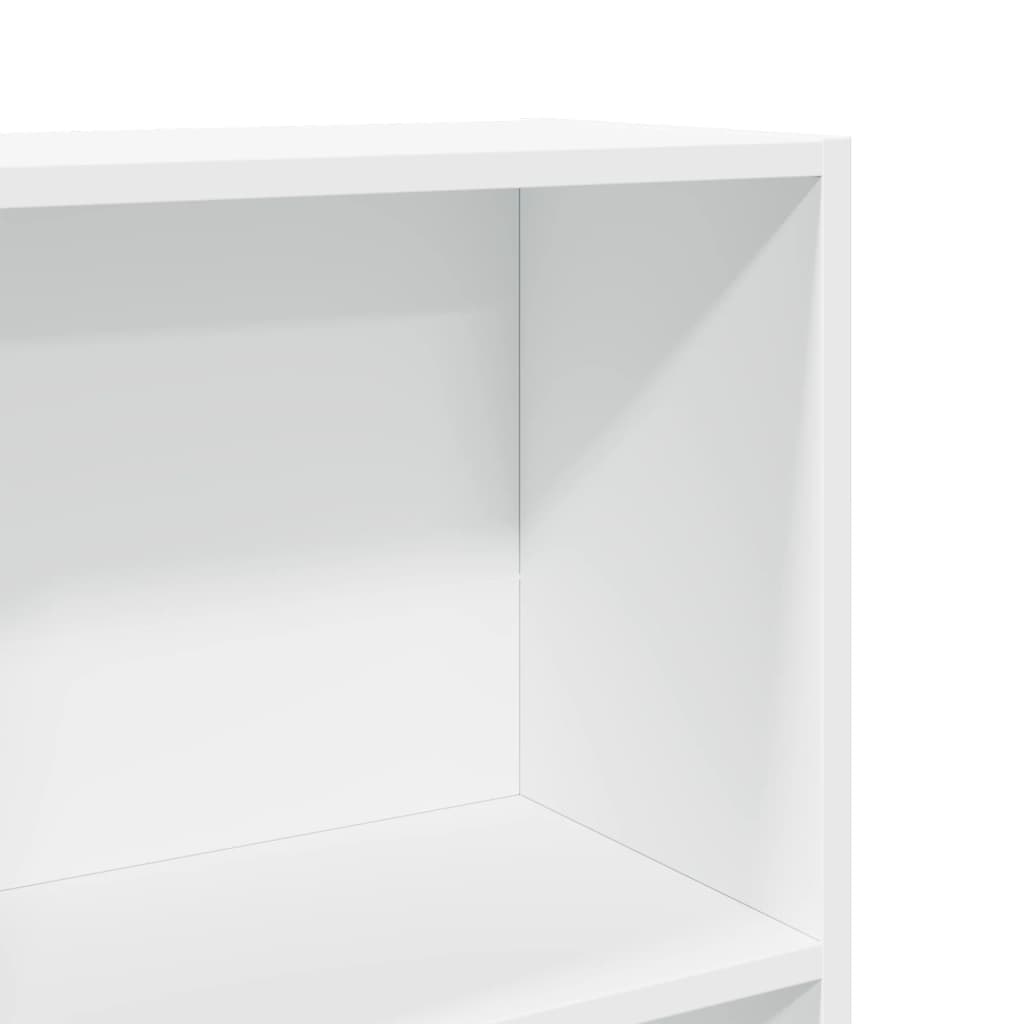 Libreria Bianca 40x24x176 cm in Legno Multistrato 857792