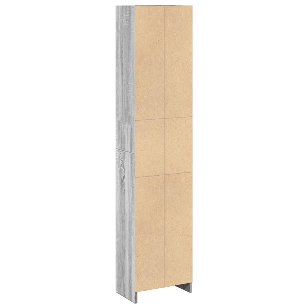 Libreria Grigio Sonoma 40x24x176 cm in Legno Multistrato 857797