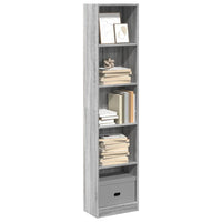 Libreria Grigio Sonoma 40x24x176 cm in Legno Multistrato 857797