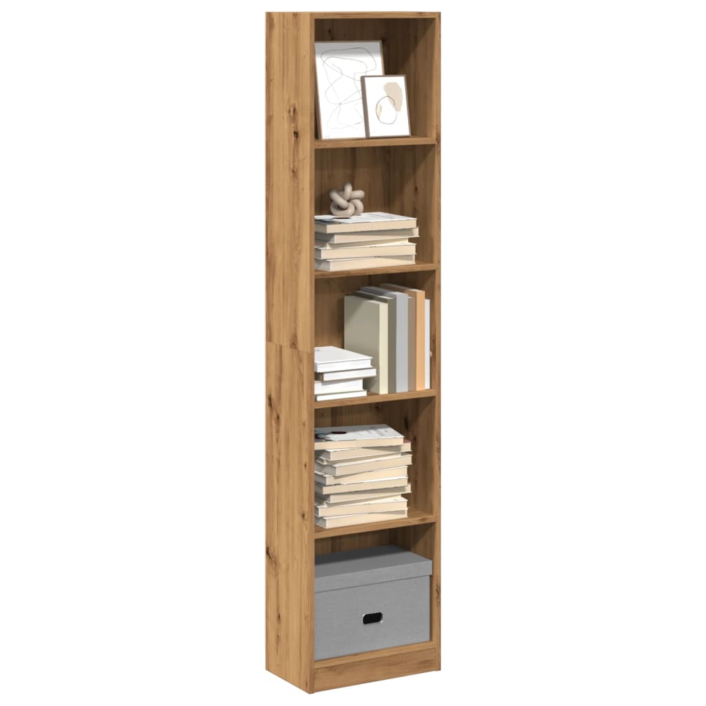 Libreria Rovere Artigianale 40x24x176 cm in Legno Multistrato 857800