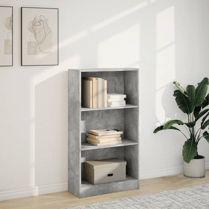 Libreria Grigio Cemento 60x24x109 cm in Truciolato 857806