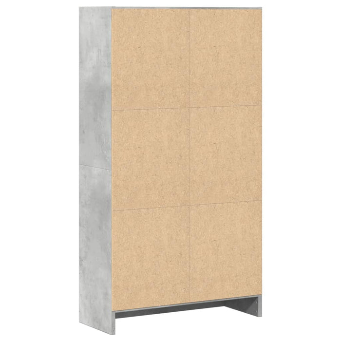 Libreria Grigio Cemento 60x24x109 cm in Truciolato 857806