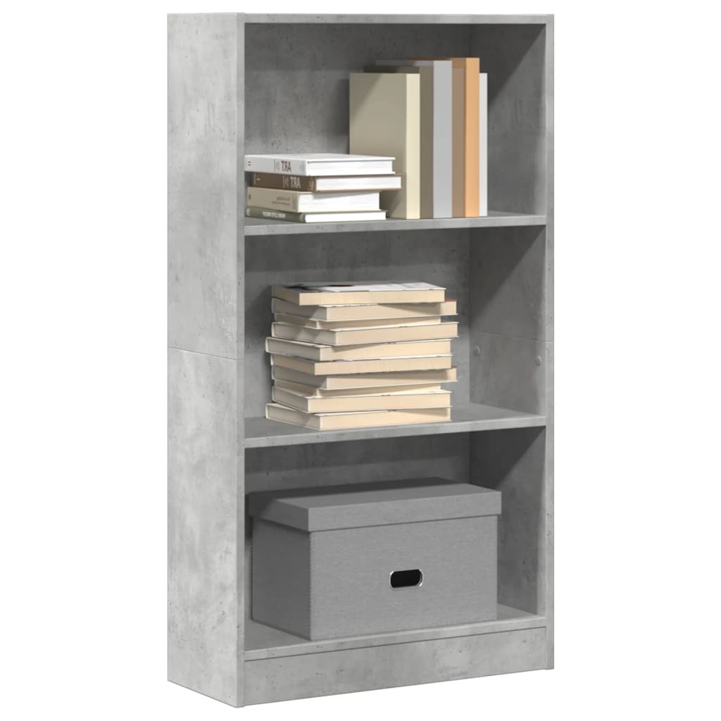 Libreria Grigio Cemento 60x24x109 cm in Truciolato 857806