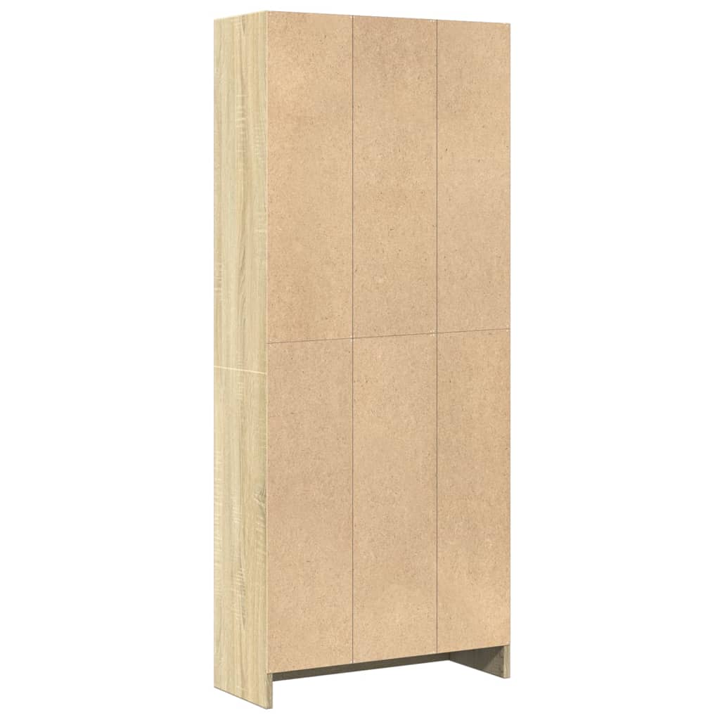 Libreria Rovere Sonoma 60x24x143 cm in Legno Multistrato 857814