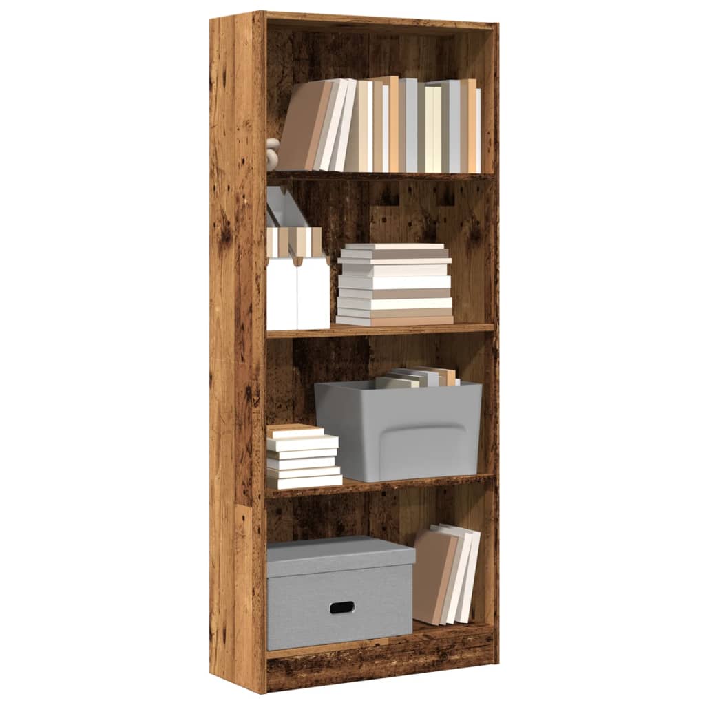 Libreria Legno Antico 60x24x143 cm in Legno Multistrato 857819