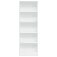 Libreria Bianca 60x24x176 cm in Legno Multistrato 857821