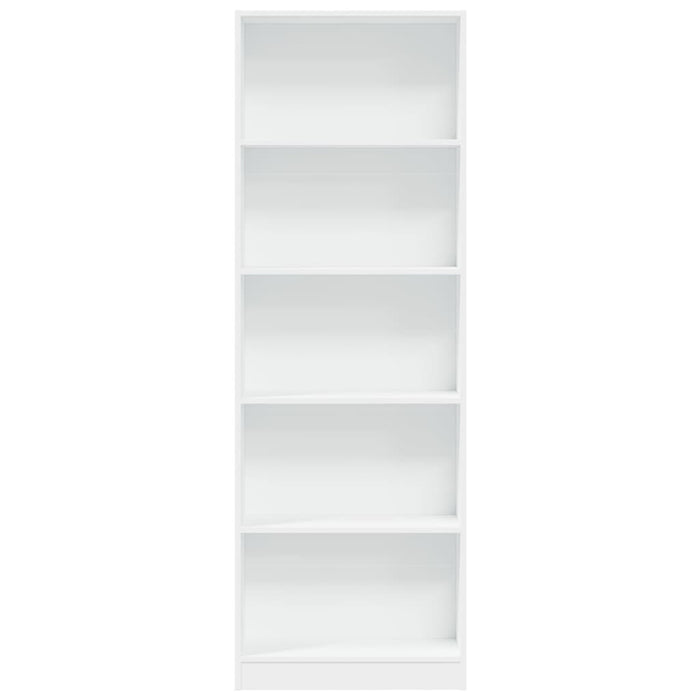 Libreria Bianca 60x24x176 cm in Legno Multistrato 857821