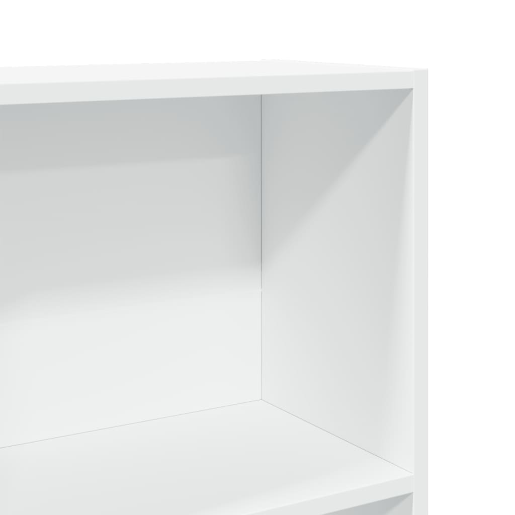 Libreria Bianca 60x24x176 cm in Legno Multistrato 857821