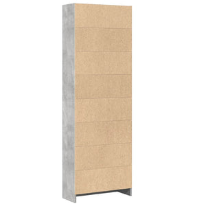 Libreria Grigio Cemento 60x24x176 cm in Legno Multistrato 857824